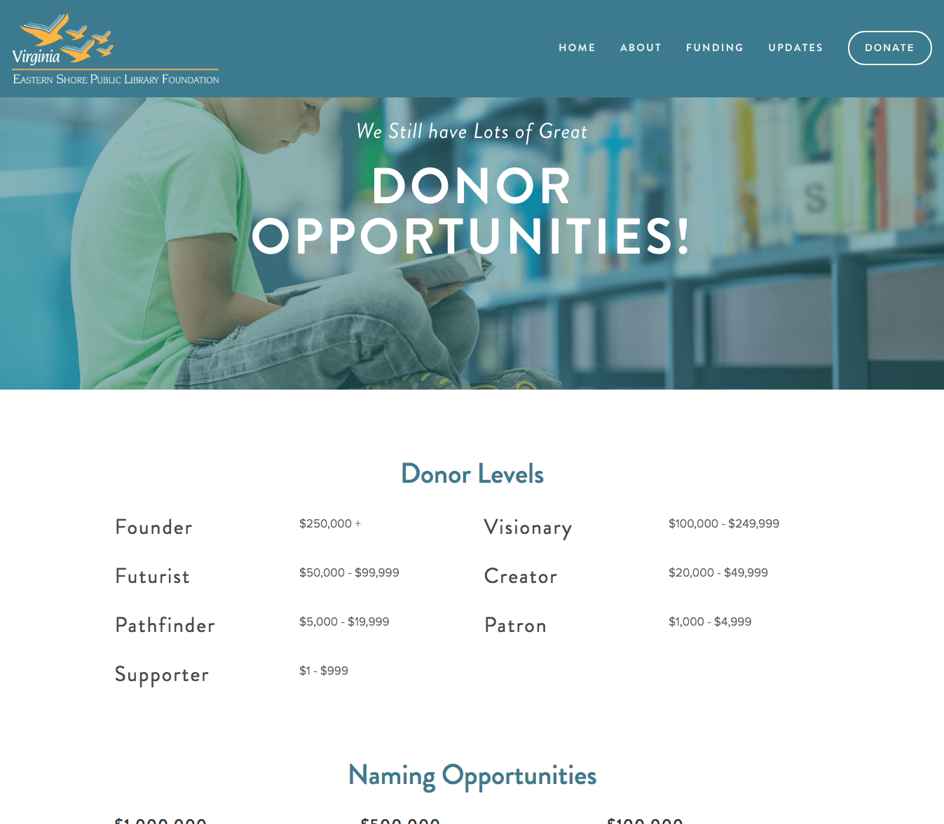 Awareness and Donation Website