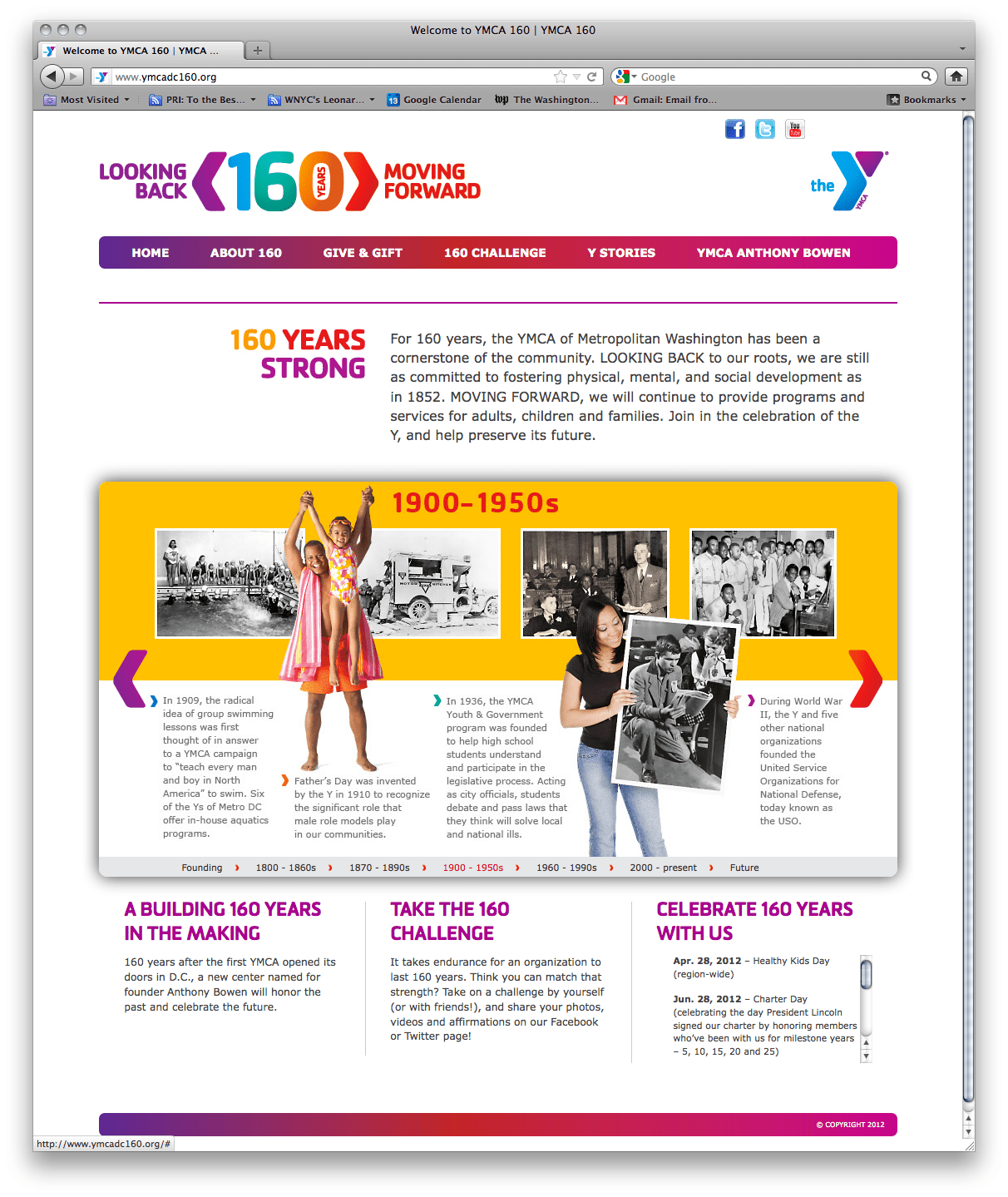 160th Anniversary Website