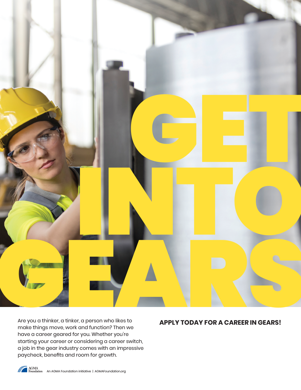 AGMA Get Into Gears Print Ad